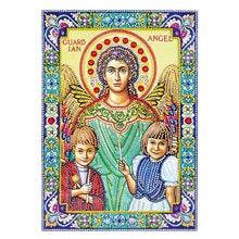 Load image into Gallery viewer, Crystal Rhinestone diamond painting kit | religious figures Virgin and Jesus
