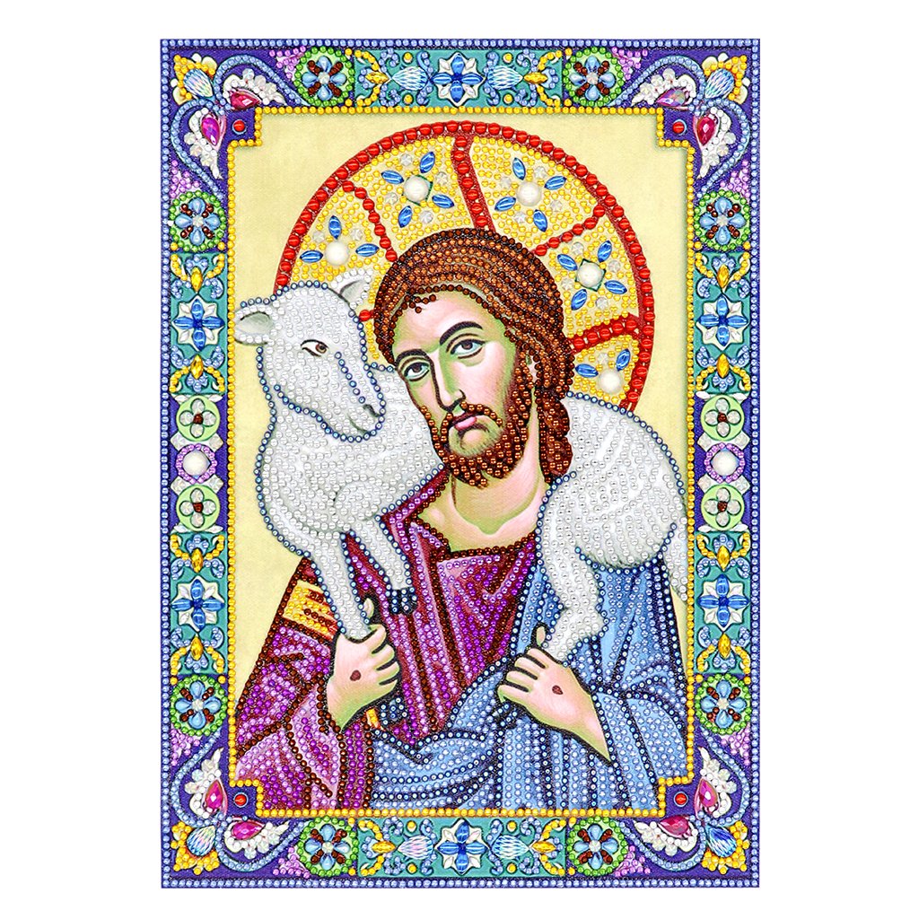 Crystal Rhinestone Diamond Painting Kit | Religious Figure Jesus