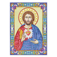 Load image into Gallery viewer, Crystal Rhinestone Diamond Painting Kit | Religious Figure Jesus
