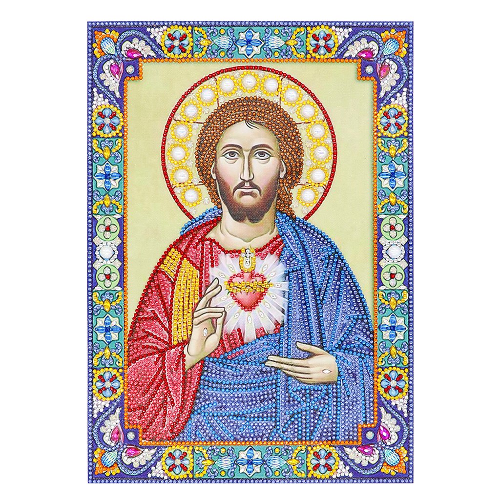 Crystal Rhinestone Diamond Painting Kit | Religious Figure Jesus