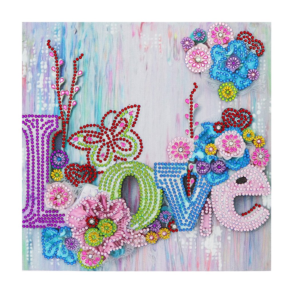 Crystal Rhinestone Diamond Painting Kit | Love