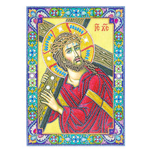 Load image into Gallery viewer, Crystal Rhinestone diamond painting kit | religious figures Virgin and Jesus
