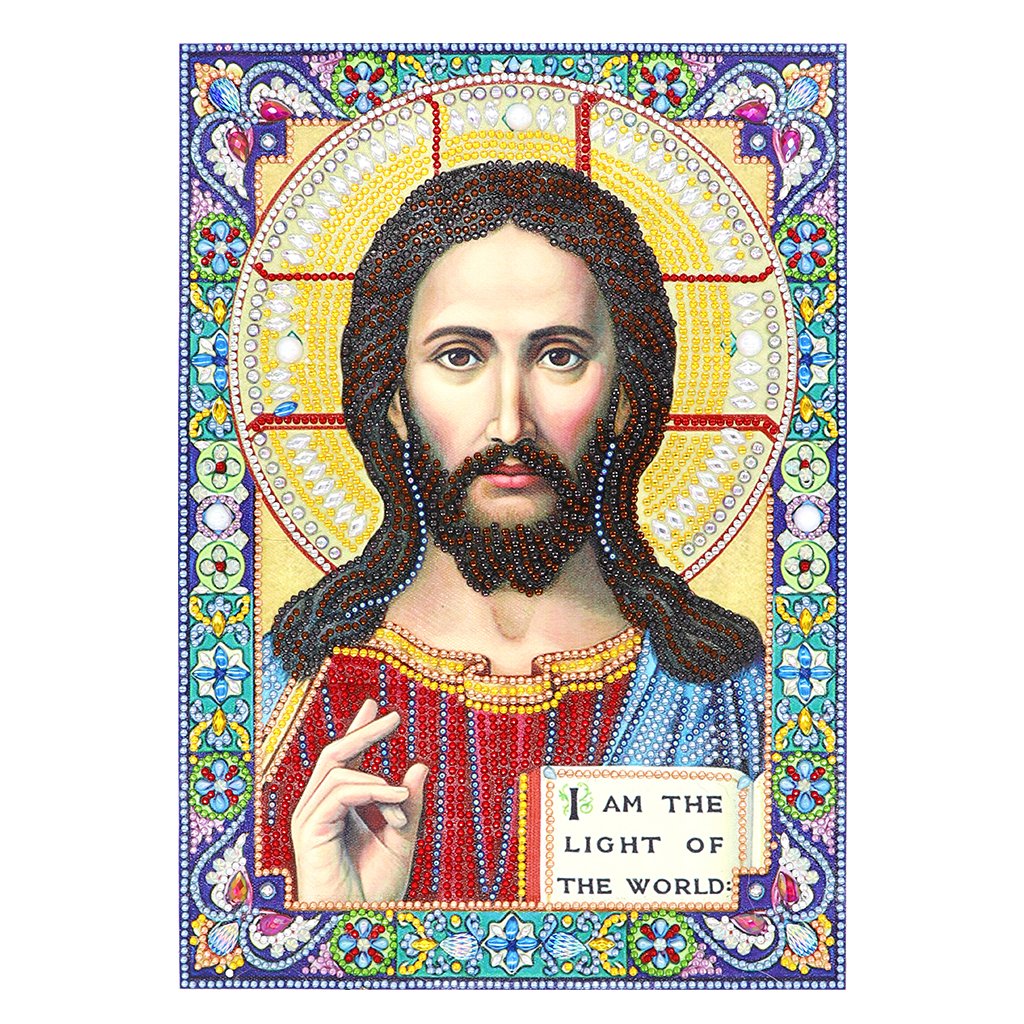 Crystal Rhinestone Diamond Painting Kit | Religious Figure Jesus