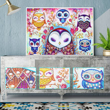 Load image into Gallery viewer, Crystal Rhinestone Diamond Painting Kit | Cartoon Owl (16x20inch)
