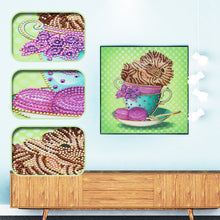 Load image into Gallery viewer, Crystal Rhinestone Diamond Painting Kit | Hamster in a teacup
