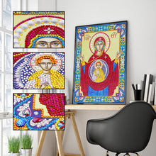 Load image into Gallery viewer, Crystal Rhinestone diamond painting kit | religious figures Virgin and Jesus
