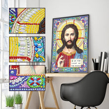 Load image into Gallery viewer, Crystal Rhinestone Diamond Painting Kit | Religious Figure Jesus
