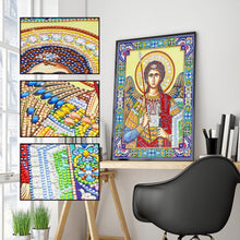 Load image into Gallery viewer, Crystal Rhinestone Diamond Painting Kit | Religious Figure Angel
