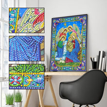 Load image into Gallery viewer, Crystal Rhinestone diamond painting kit | religious figures Virgin and Jesus
