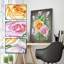 Load image into Gallery viewer, Crystal Rhinestone Diamond Painting Kit | Rose flower

