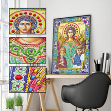 Load image into Gallery viewer, Crystal Rhinestone diamond painting kit | religious figures Virgin and Jesus
