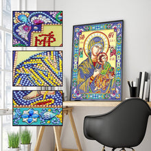 Load image into Gallery viewer, Crystal Rhinestone Diamond Painting Kit | Religious Madonna and Jesus
