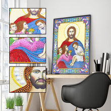 Load image into Gallery viewer, Crystal Rhinestone Diamond Painting Kit | Religious Figure Jesus and Child
