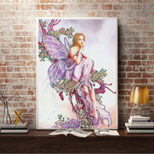 Load image into Gallery viewer, Crystal Rhinestone Diamond Painting Kit | Butterfly Girl (16x20inch)
