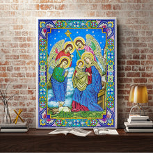 Load image into Gallery viewer, Crystal Rhinestone diamond painting kit | religious figures Virgin and Jesus
