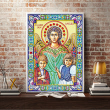 Load image into Gallery viewer, Crystal Rhinestone diamond painting kit | religious figures Virgin and Jesus
