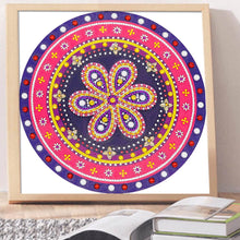 Load image into Gallery viewer, Crystal Rhinestone Diamond Painting Kit | Flower Mandala
