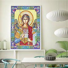 Load image into Gallery viewer, Crystal Rhinestone Diamond Painting Kit | Religious Figure Angel
