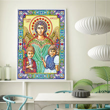 Load image into Gallery viewer, Crystal Rhinestone diamond painting kit | religious figures Virgin and Jesus
