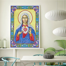 Load image into Gallery viewer, Crystal Rhinestone Diamond Painting Kit | The Virgin of Religious Figures
