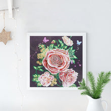 Load image into Gallery viewer, Crystal Rhinestone Diamond Painting Kit | Peony flower
