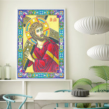 Load image into Gallery viewer, Crystal Rhinestone diamond painting kit | religious figures Virgin and Jesus
