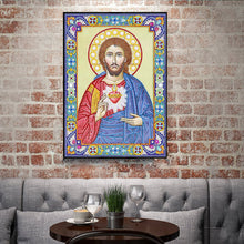 Load image into Gallery viewer, Crystal Rhinestone Diamond Painting Kit | Religious Figure Jesus
