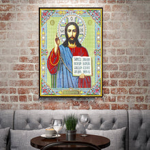 Load image into Gallery viewer, Crystal Rhinestone Diamond Painting Kit | Religious Figure Jesus
