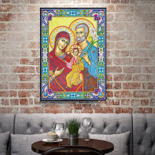 Load image into Gallery viewer, Crystal Rhinestone diamond painting kit | religious figures Virgin and Jesus
