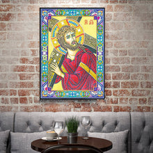 Load image into Gallery viewer, Crystal Rhinestone diamond painting kit | religious figures Virgin and Jesus
