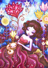 Load image into Gallery viewer, Crystal Rhinestone Diamond Painting Kit | Cute girl
