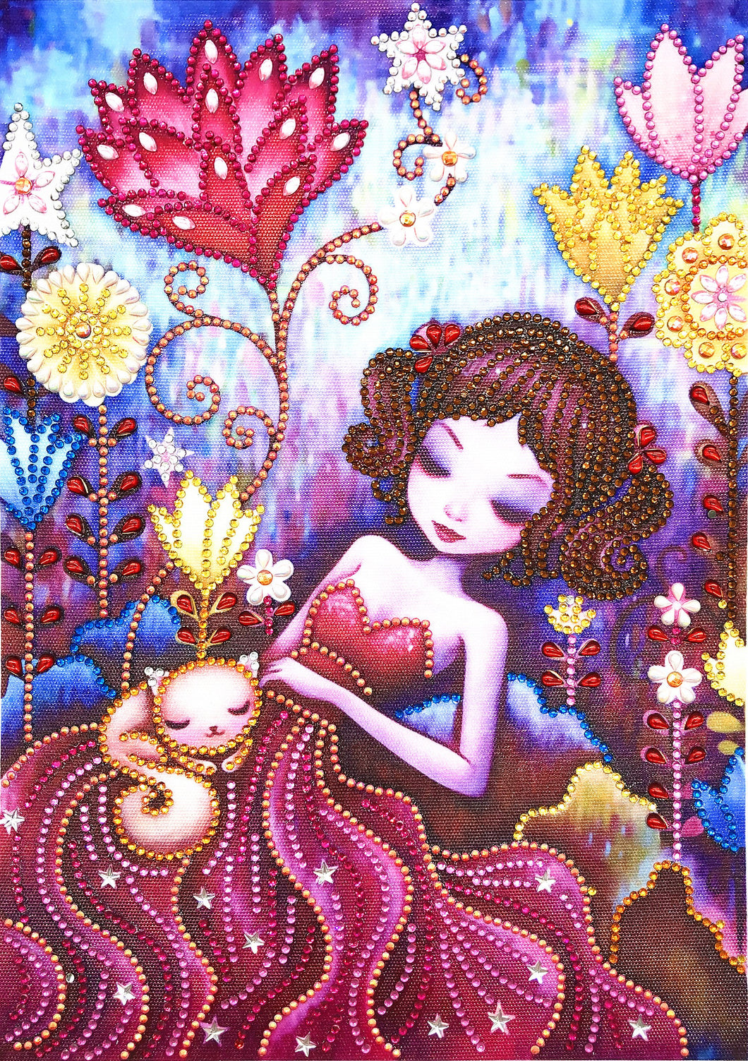 Crystal Rhinestone Diamond Painting Kit | Cute girl