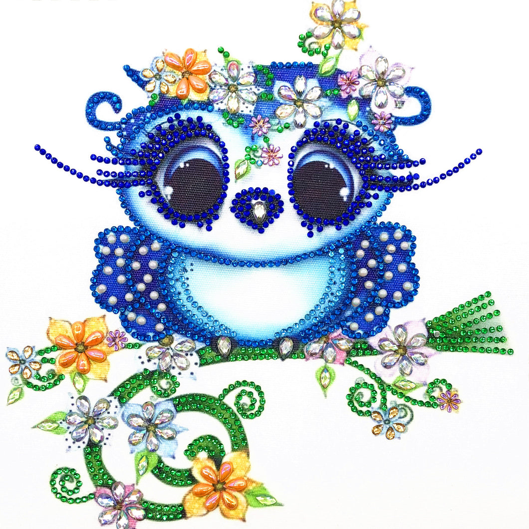 Crystal Rhinestone Diamond Painting Kit | Cartoon Owl