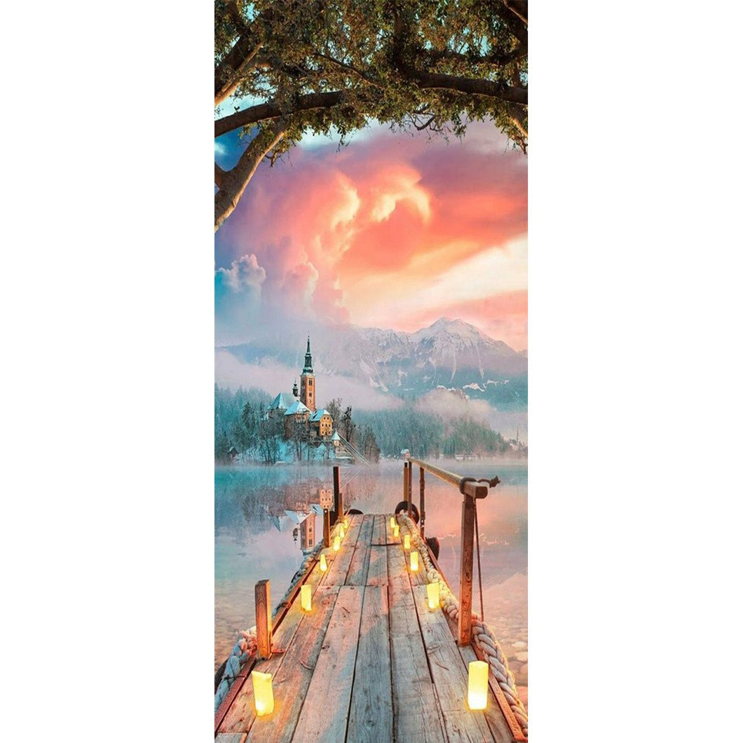 Full Diamond Painting kit | Plank road of the sea