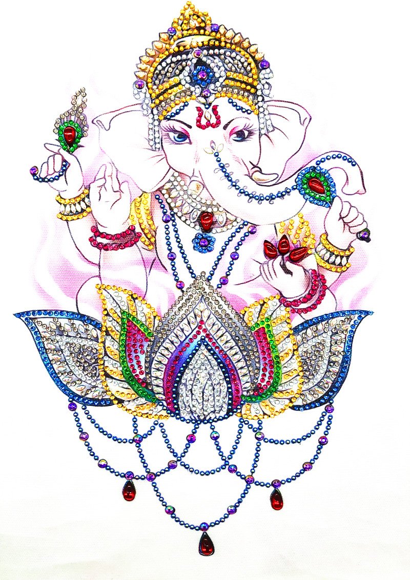 Crystal Rhinestone Diamond Painting Kit | Religious elephant