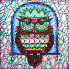 Load image into Gallery viewer, Crystal Rhinestone Diamond Painting Kit | Cartoon Owl
