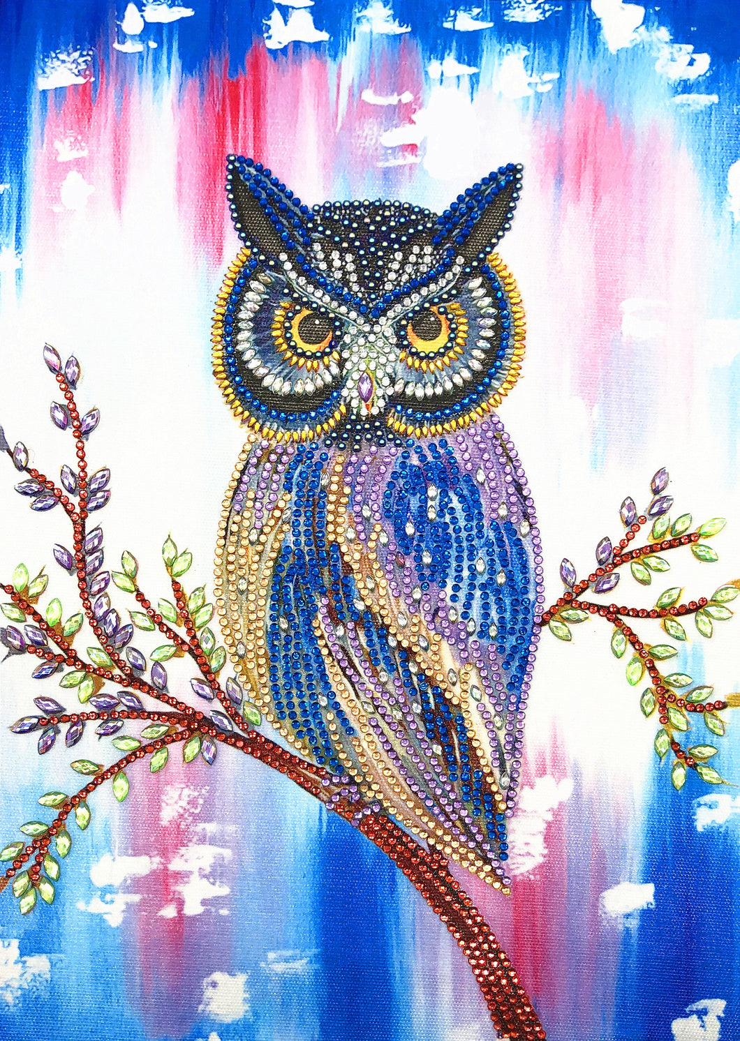 Crystal Rhinestone Diamond Painting Kit | Animal Owl