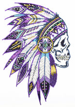 Load image into Gallery viewer, Crystal Rhinestone Diamond Painting Kit | Indian Skull
