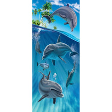 Load image into Gallery viewer, Full Diamond Painting kit | Dolphins
