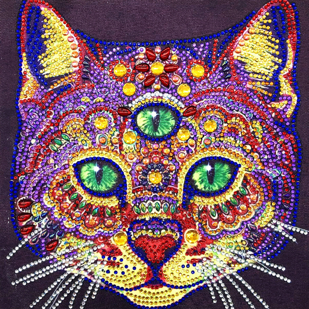 Crystal Rhinestone diamond painting kit | three-eyed civet cat