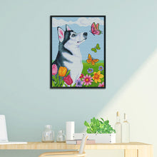 Load image into Gallery viewer, 11CT Full Cross Stitch |  Dog and butterfly (36x46cm)
