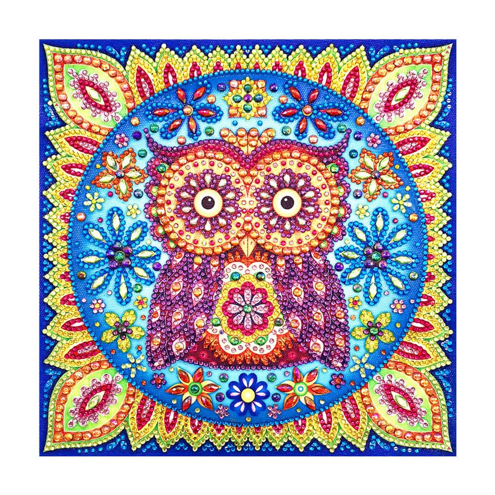 Crystal Rhinestone Diamond Painting Kit | Cartoon Owl