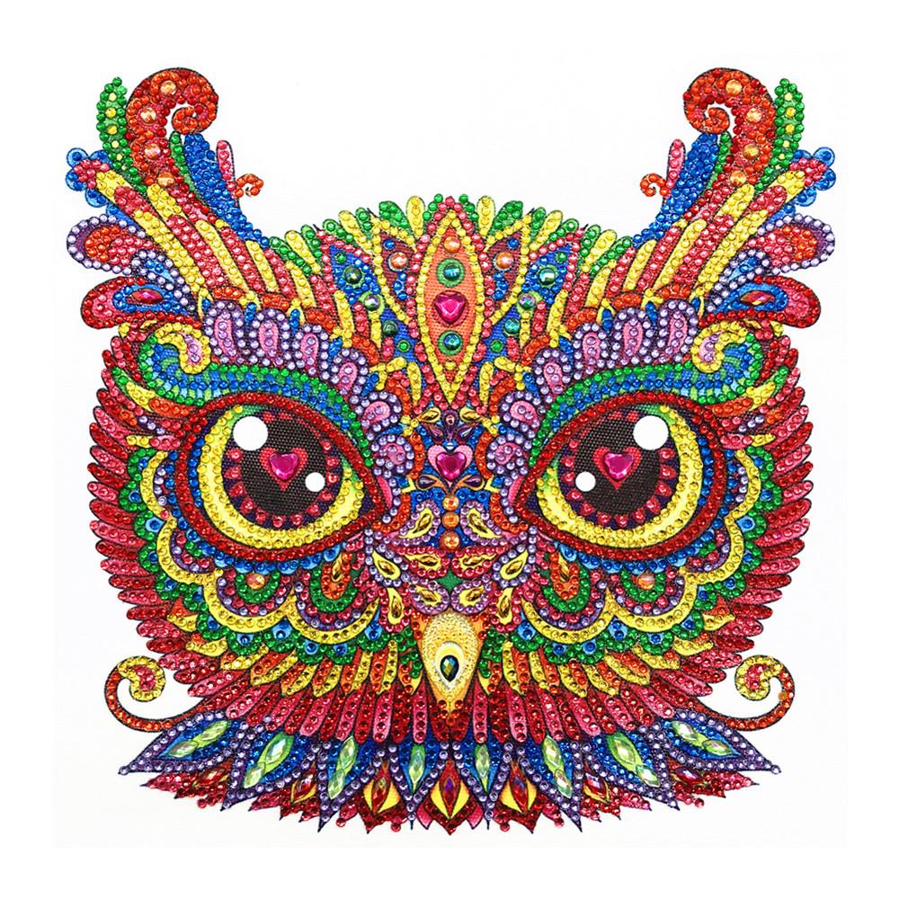 Crystal Rhinestone Diamond Painting Kit | Cartoon Owl