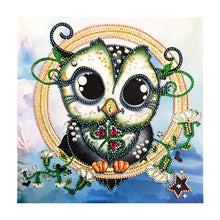 Load image into Gallery viewer, Crystal Rhinestone Diamond Painting Kit | Cartoon Owl
