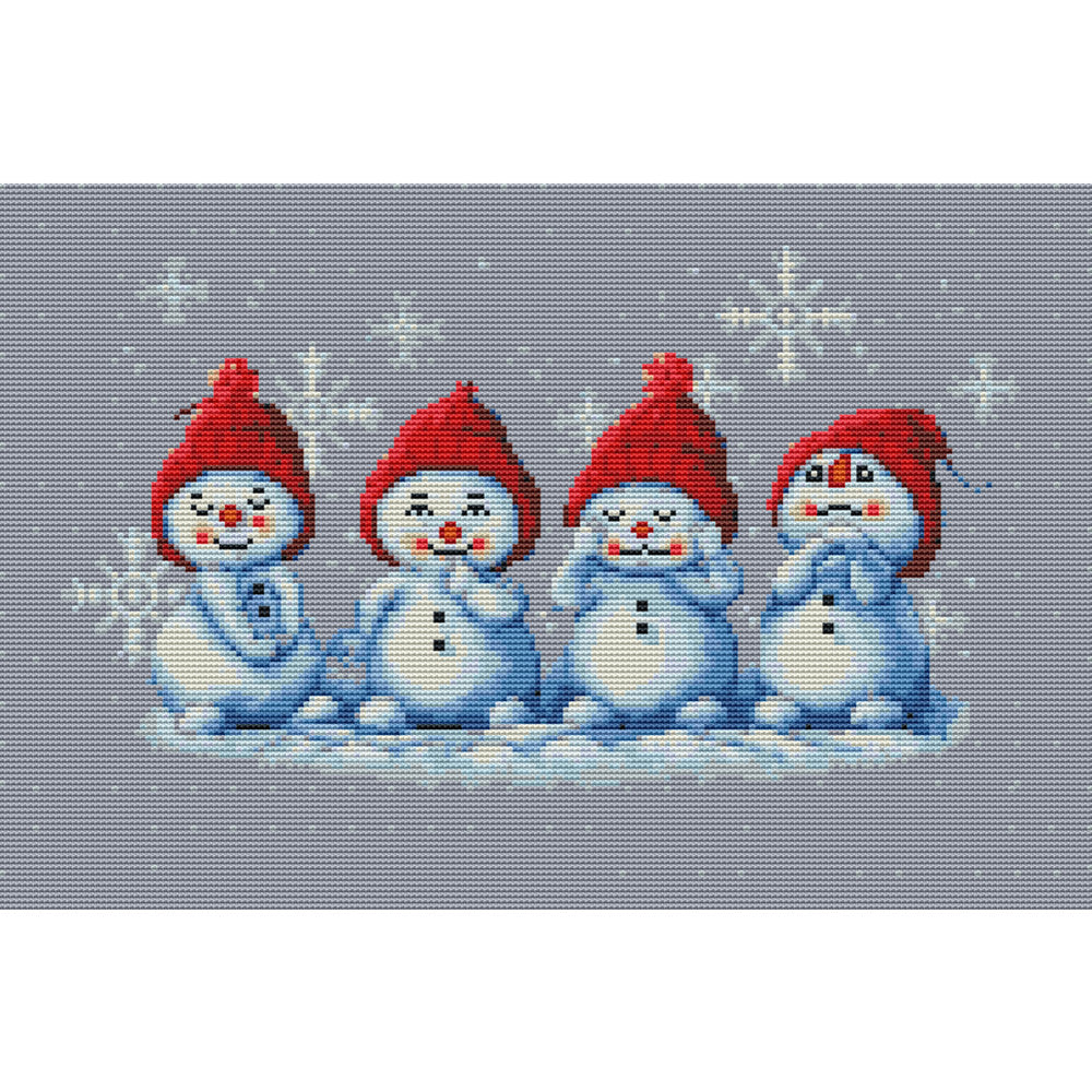11CT Full Cross Stitch | snowman (53x38cm)