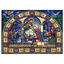 Load image into Gallery viewer, Crystal Rhinestone Diamond Painting Kit | Religious Family
