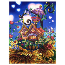 Load image into Gallery viewer, Crystal Rhinestone Diamond Painting Kit | Cartoon Plant House
