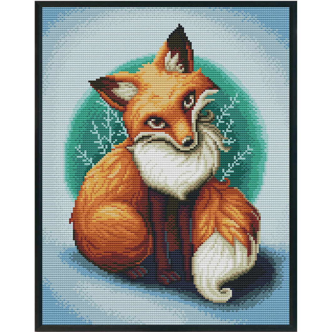 11CT Full Cross Stitch | fox (36x46cm)