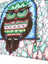 Load image into Gallery viewer, Crystal Rhinestone Diamond Painting Kit | Cartoon Owl
