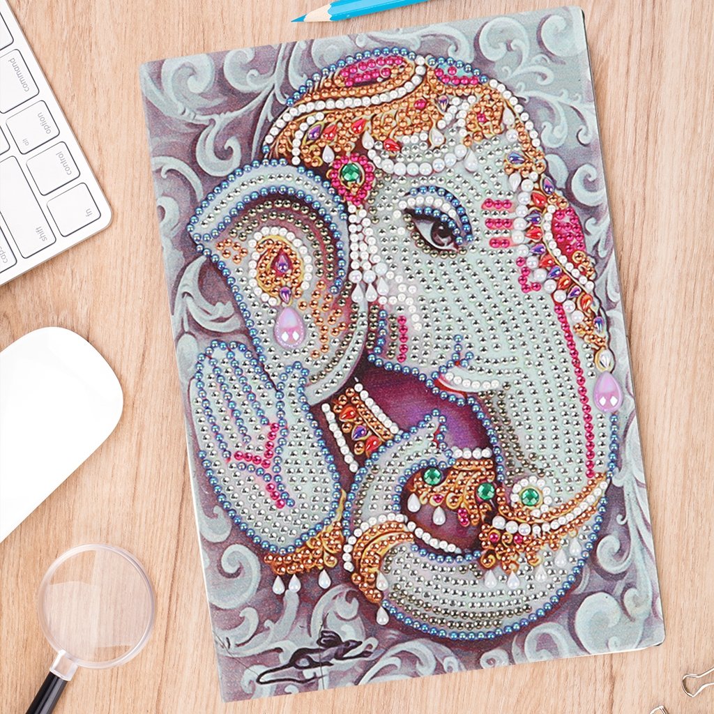 DIY Diamond Painting Notebook | Elephant